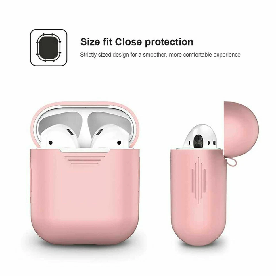 硅胶保护 AirPods 外壳超薄保护套 适合 Apple AirPod 1 2 耳机 — 第 2/4 张图片