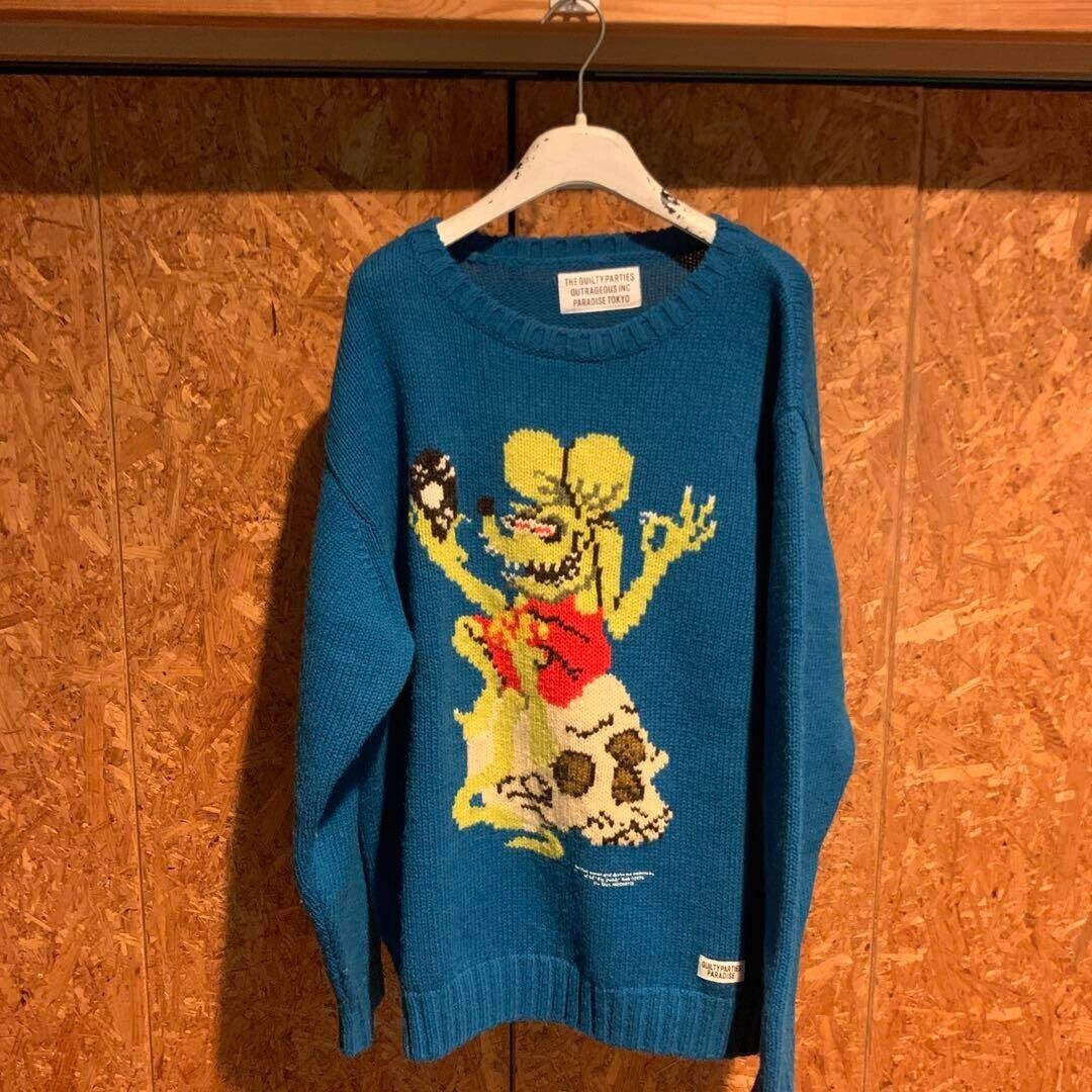 Wacko Maria Rat Fink Knit Sweater Guilty Parties Ratfink Wacko Maria Rat Fink Knit Sweater Guilty Parties Ratfink
