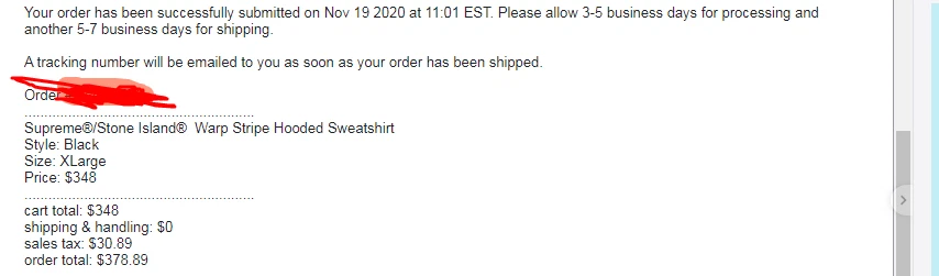 Sweat à capuche noir Supreme X Stone Island Wrap XL