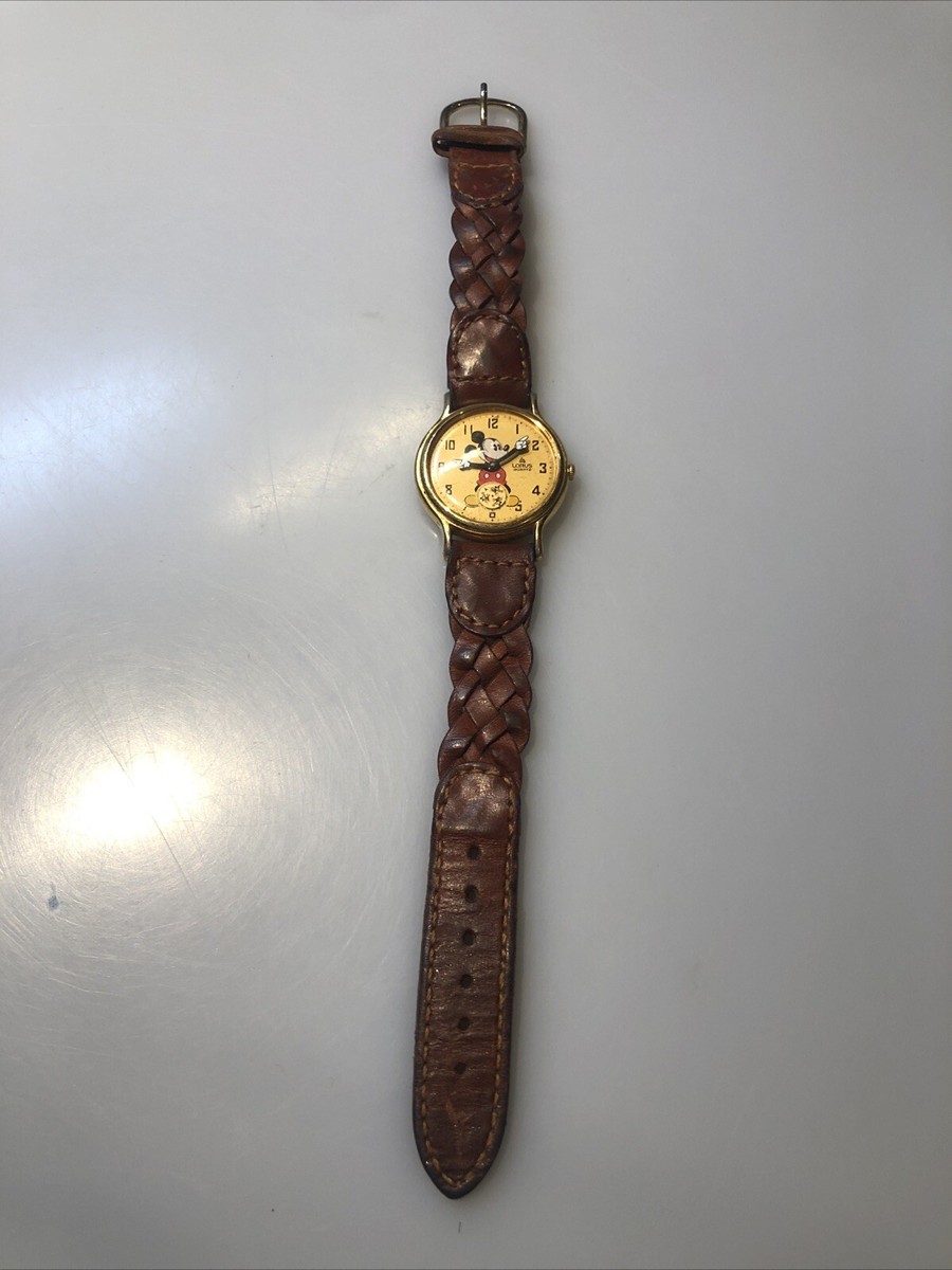 SEIKO LORUS Mickey Mouse ヴィンテージ 稼働品 美品 Mickey Mouse Animated 60th Anniversary Disney Watch 1986