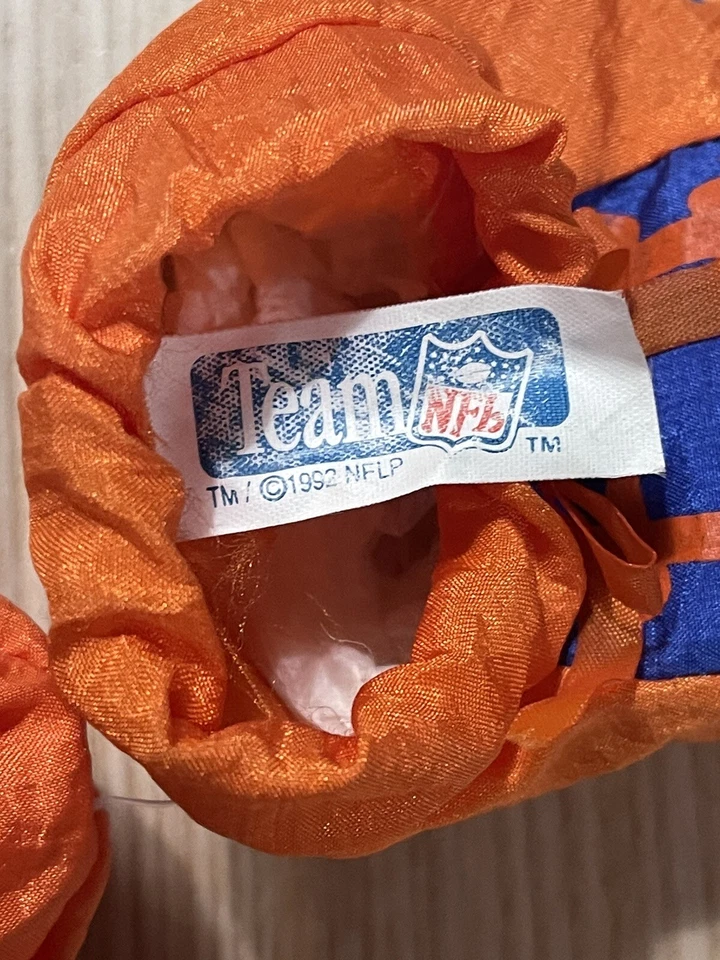 Vintage Feet Treats Denver Broncos Football Infant Booties - Image 3 of 3