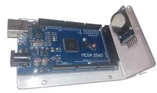 MEGA-2560 Dev Board & Real Time Clock Module On Acrylic Enclosure for Arduino