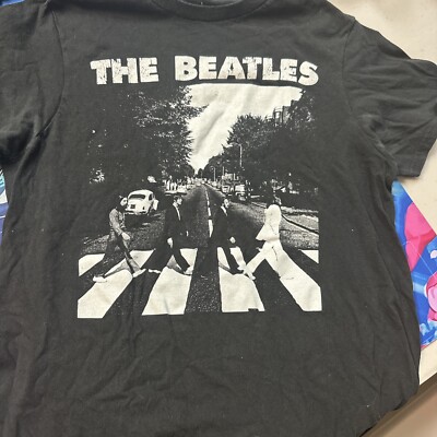 The Beatles Shirt Mens Small Black Abbey Road London Apple Corp 2019