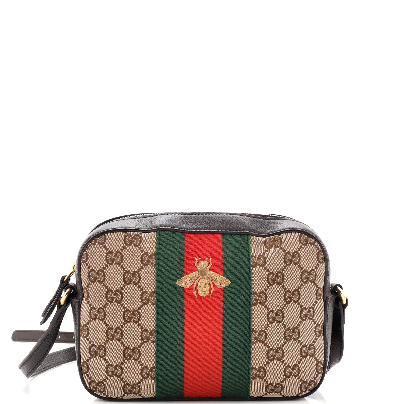 Gucci Bee  Camera Bag GG Canvas Brown eBay