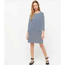 J Crew Knit front-pocket shift dress in stripe Item AY632