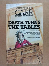 Death Turns The Tables John Dickson Carr vintage paperback
