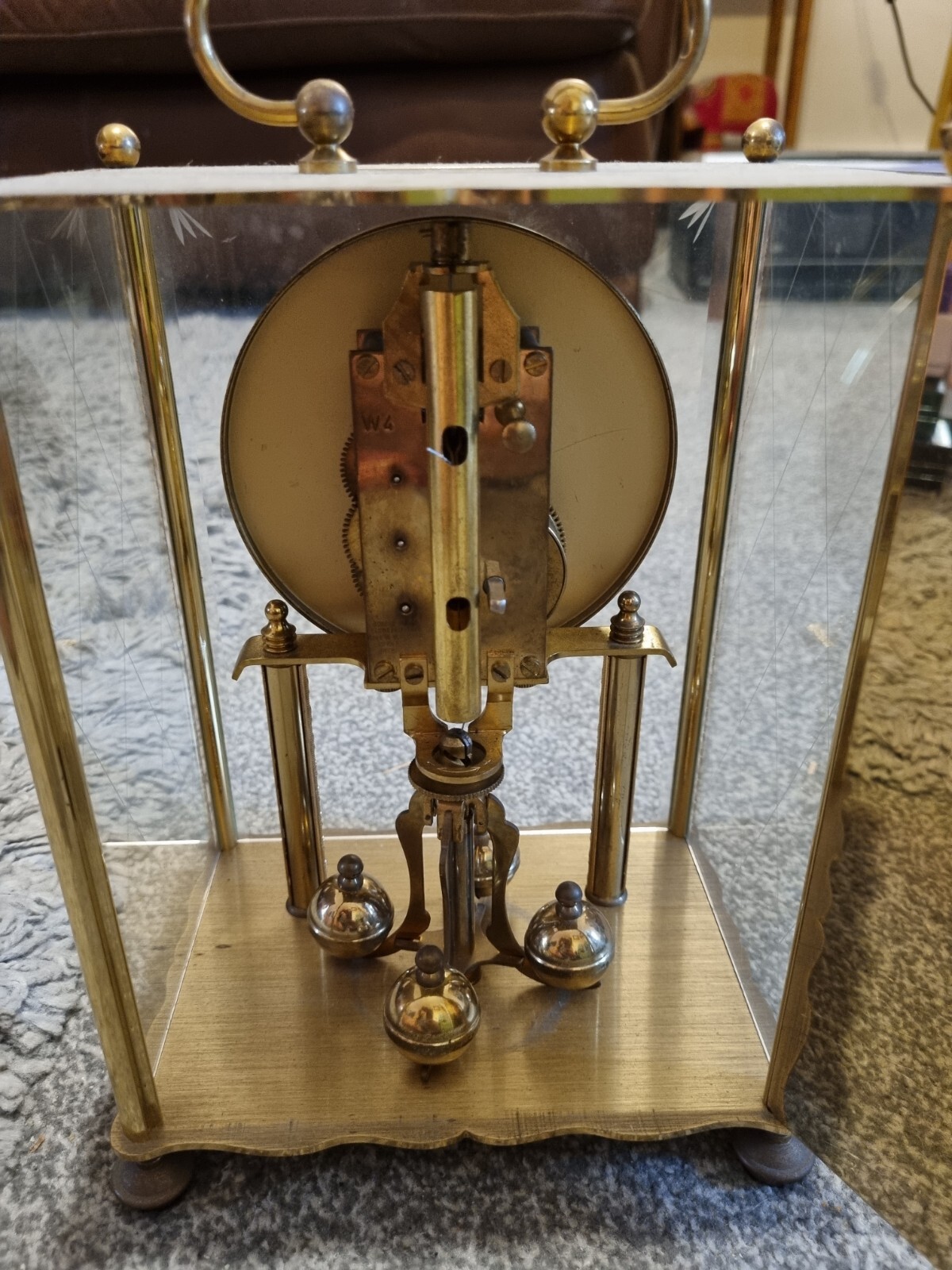 Koma vintage german gilt metal Anniversary clock eBay