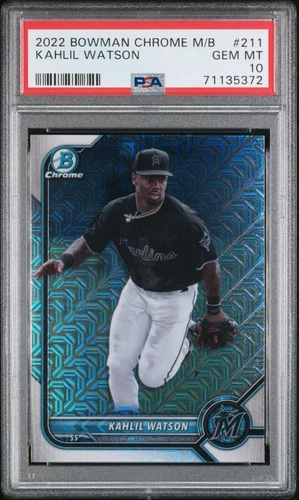 2022 Bowman Chrome Mega Box Prospects #BCP211 Khalil Watson - PSA 10