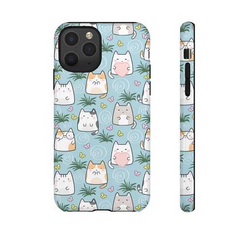 Cute Cat Phone Case, Kawaii Cat Lovers Mobile Cover - 第 118/277 張圖片