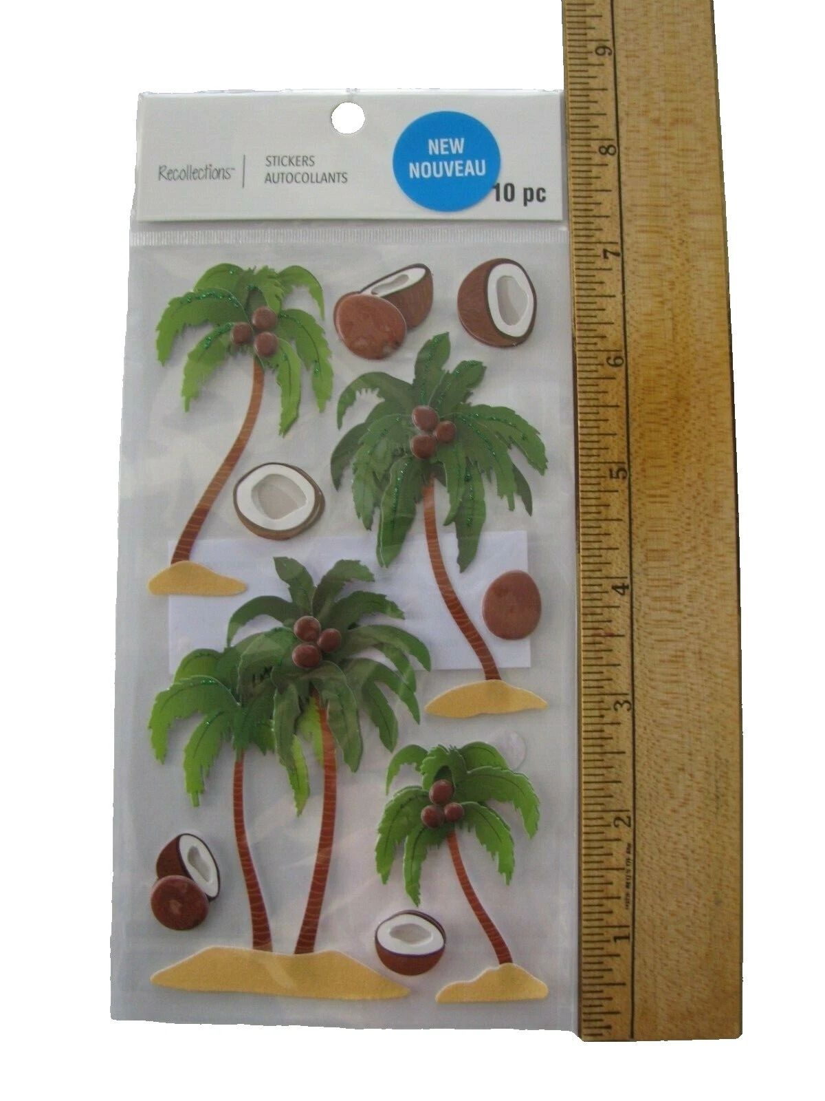 Pegatinas Scrapbooking Recollections Playa y tropical