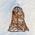 1 Grapevine Wire Bell Liberty Wedding Decor Grape Vine Ornament Xmas Tree Wreath — photo 2