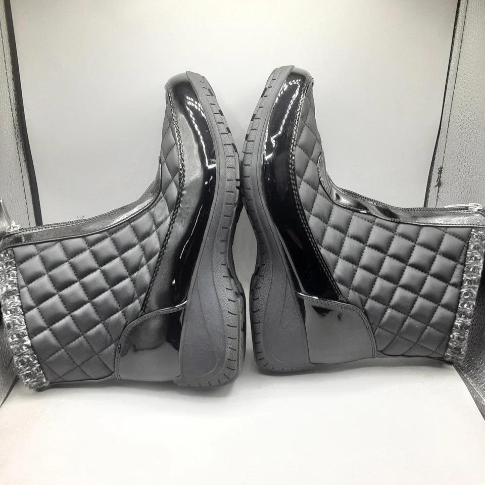 Botas Khombu Megan para mujer 9M negras cuña E123 Foto 4 de 4