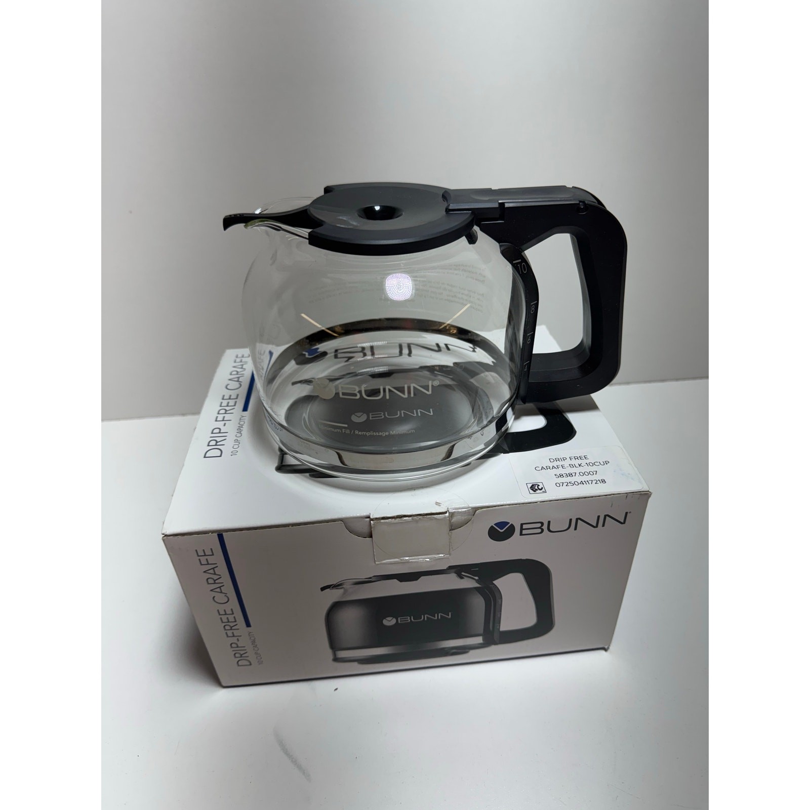 Bunn Replacement 10 Cup Glass Coffee Carafe Drip Free Shatter Resistant New 