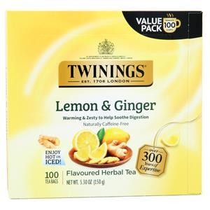 Травяной чай Twinings of London со вкусом лимона и имбиря, 100 шт.