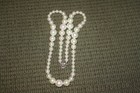 Majorica Sterling Iridescent Big & Small Pearls Ster Rhinestones Clasp Necklace — photo 4