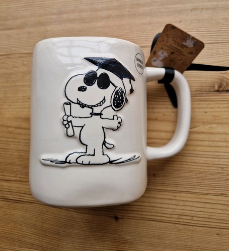 ✅️ NEW - Rae Dunn Peanuts Edition Snoopy "You did it!" Mug - USA IMPORT - RARE🔥 - Picture 9 of 24