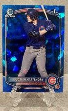 2025 Bowman Draft Josiah Hartshorn Chrome Sapphire #BDC-21 Chicago Cubs 1st