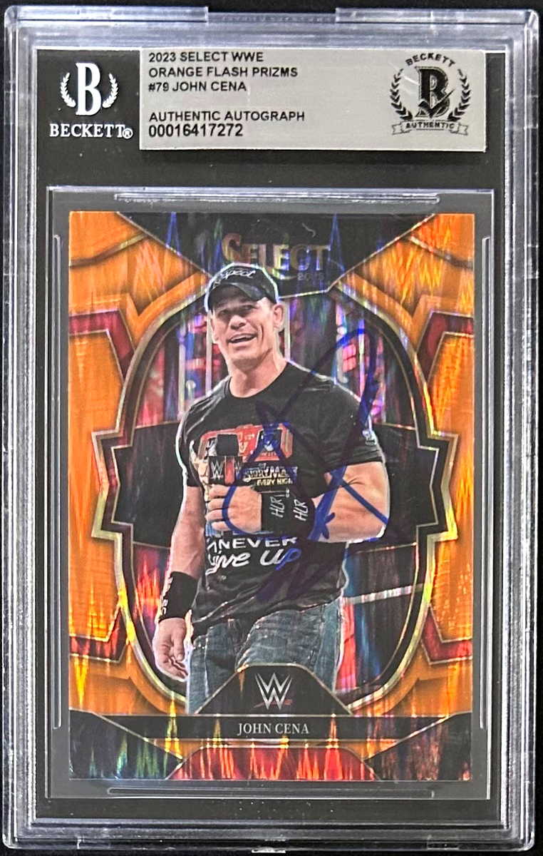 2023 Panini Select WWE - Concourse John Cena #79 Orange Flash