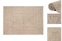 Teppich Natur Und Weiß 240X340 Cm Jute