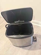 Stainless Steel 6 Gallon Kitchen Trash Can with Motion Sensor Lid