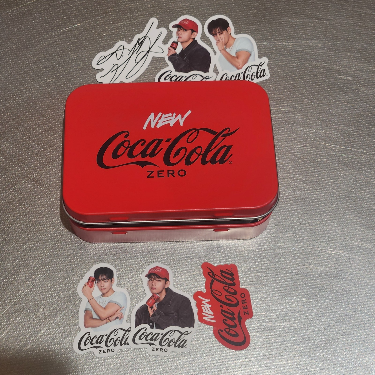 BTS V tincase sticker COCA COLA ZERO Korea event | eBay