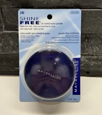 Maybelline Shine Free Oil-ControlLoose Powder, Medium 240, 0.7 oz,New & Sealed