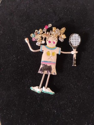   90 s  They're Brats Carrette Ltd.Pins  tennis racquet 