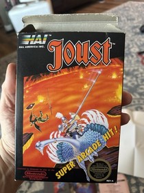 Circle seal Joust complete in box nintendo nes black box game Collector quality