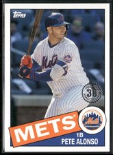 2020 Topps #85-68 Pete Alonso 1985 Topps Baseball 35th Anniversary (Series One)