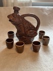 Vintage Frog Decanter Set Mid Century with Six Matching Cups—RARE!! — photo 1