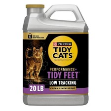 Tidy Feet Low Tracking Cat Litter, Clean Linen Scent, 20 lb Jug