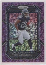 2022 Panini Prizm Rookies No Huddle Purple Prizm 8/35 Hassan Haskins #326 8d9