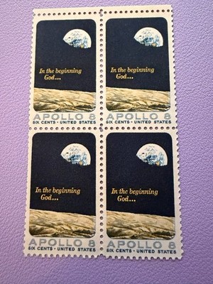 US 1969  APOLLO 8  Set of 4 Vintage  Postage Stamps unused excellent condition