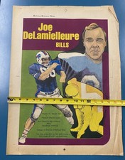 RARE 1970's Buffalo Bills JOE DELAMIELLEURE Buffalo News Original Poster Proof 1