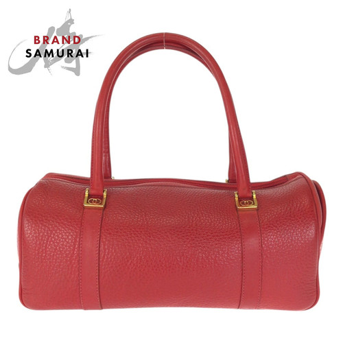 Gucci Vintage Interlocking Red Gold Hardware Leather 000 58 0040 Handbag Mini Bo