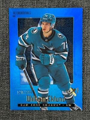 William Eklund 2023-24 NHL E-X EX 2000 Hockey Blue Credentials /299 #34