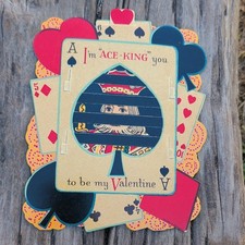 Mechanical Vintage Valentine card  Ace-King M...