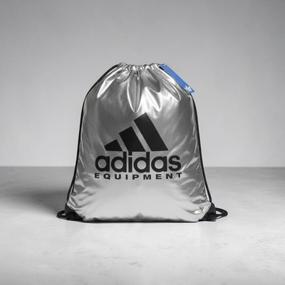 Adidas Metallic Silver Gymsack. NWT
