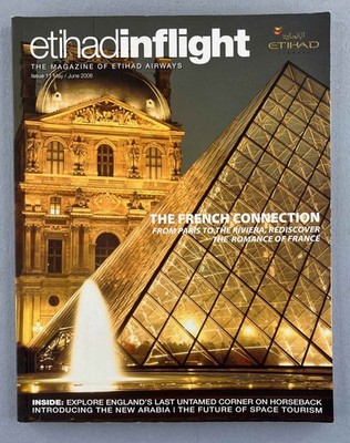 Etihad Airways Inflight Airline Magazin Mai Juni 2006 Streckenplan Flotteninformationen VAE