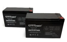 USED - 2 pack: ExpertPower 12V 7AH AGM Rechargeable Sealed Lead Acid Battery