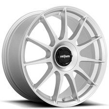 19x8.5" Rotiform Wheels R170 DTM Silver Rims (S03)