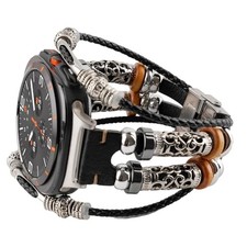 Leather Strap Compatible with Samsung Galaxy Watch 7 Ultra 47mm Men  Women