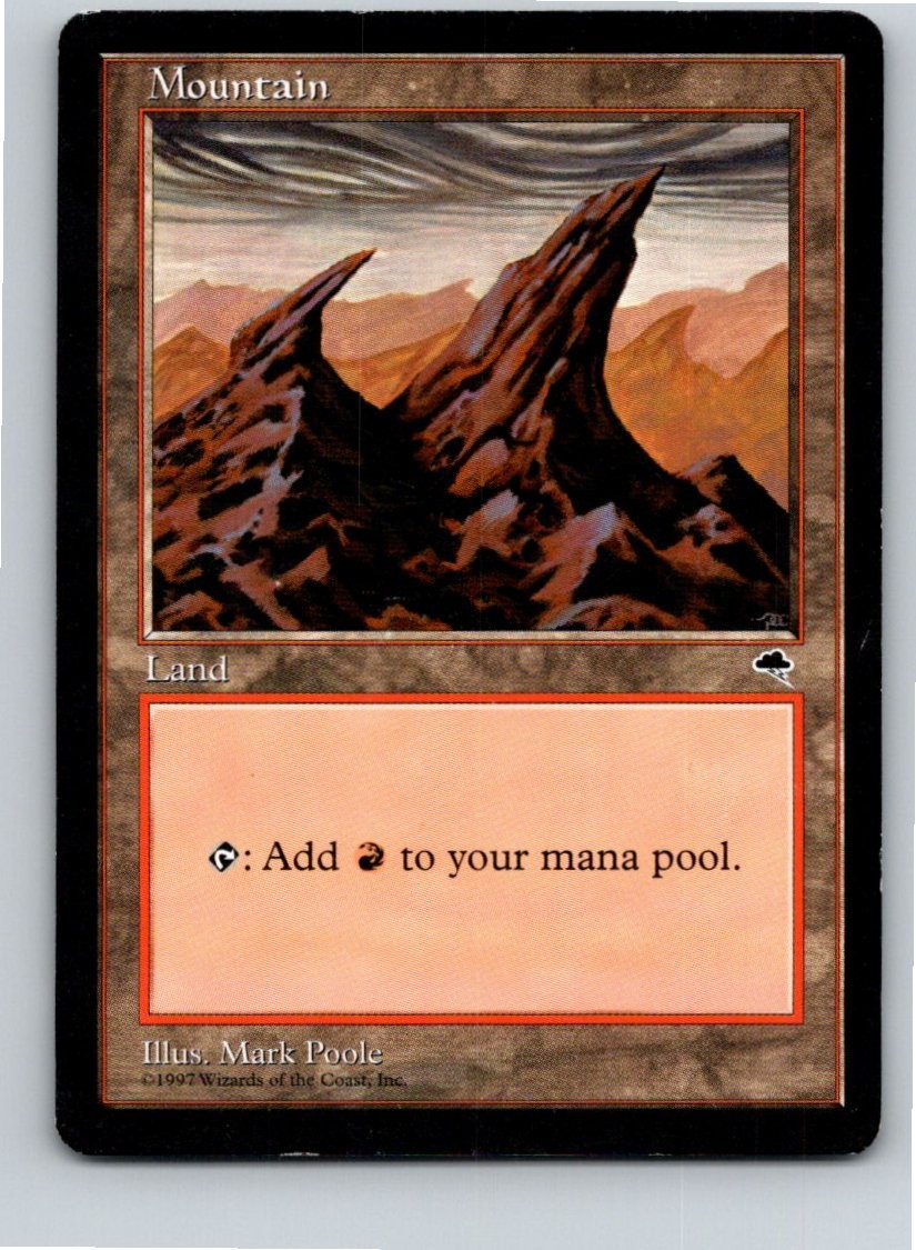 Magic the Gathering 344 Mountain (Right) Tempest Free Shipping!
