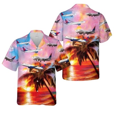 Boeing 737 Next Generation Delta Airlines Boeing 737 800 Hawaiian Shirt Hawaiian