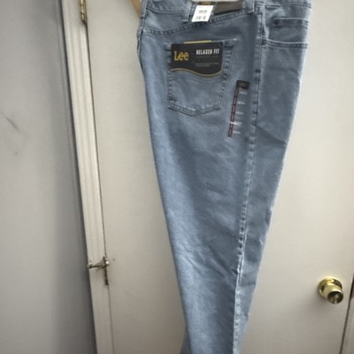 Lee Relaxed Fit Straight Leg Men's Jeans 100% Cotton Light Blue 5-Pocket