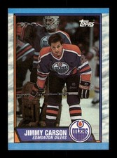 127 Jimmy Carson 12 Oilers 1989 Topps NHL Hockey Sports Trading Card