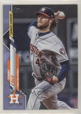 2020 Topps League Leaders Father's Day Blue 22/50 Gerrit Cole #2 sq1