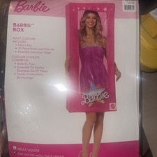 Adult Barbie Box Halloween Costume Adult One Size NEW
