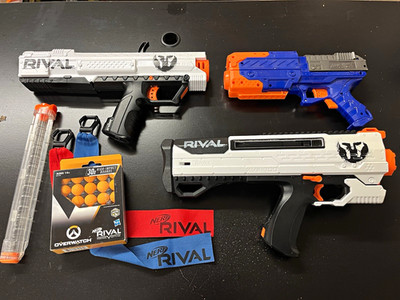 NERF Rival Lot - Phantom Corps Helios, Apollo, AF Sentry with magazine, ammo