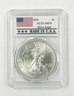 2020 US Fine .999 1oz Silver Eagle Made in USA Bullion Coin Certified PCGS MS70